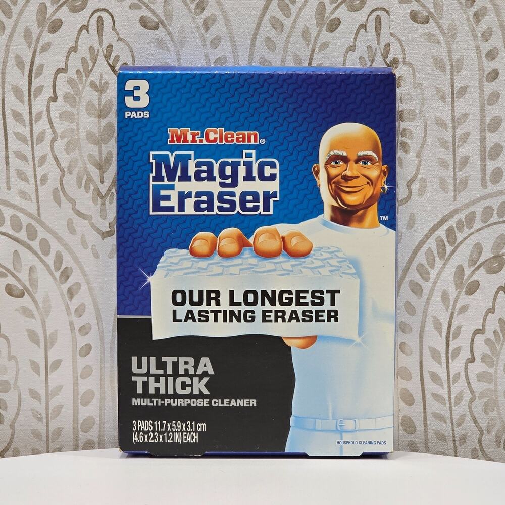 Mr Clean Magic Eraser Ultra Thick Multi-Purpose Cleaner 3 count Cleaning Pads